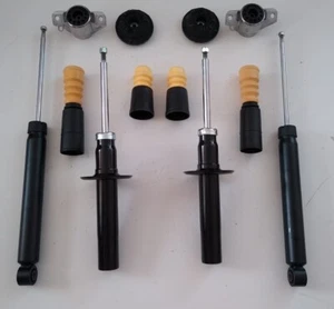 Satz 4 Gasdruck Stoßdämpfer Audi A4 8K incl. Quattro Domlager Staubschutz VA HA - Bild 1 von 1