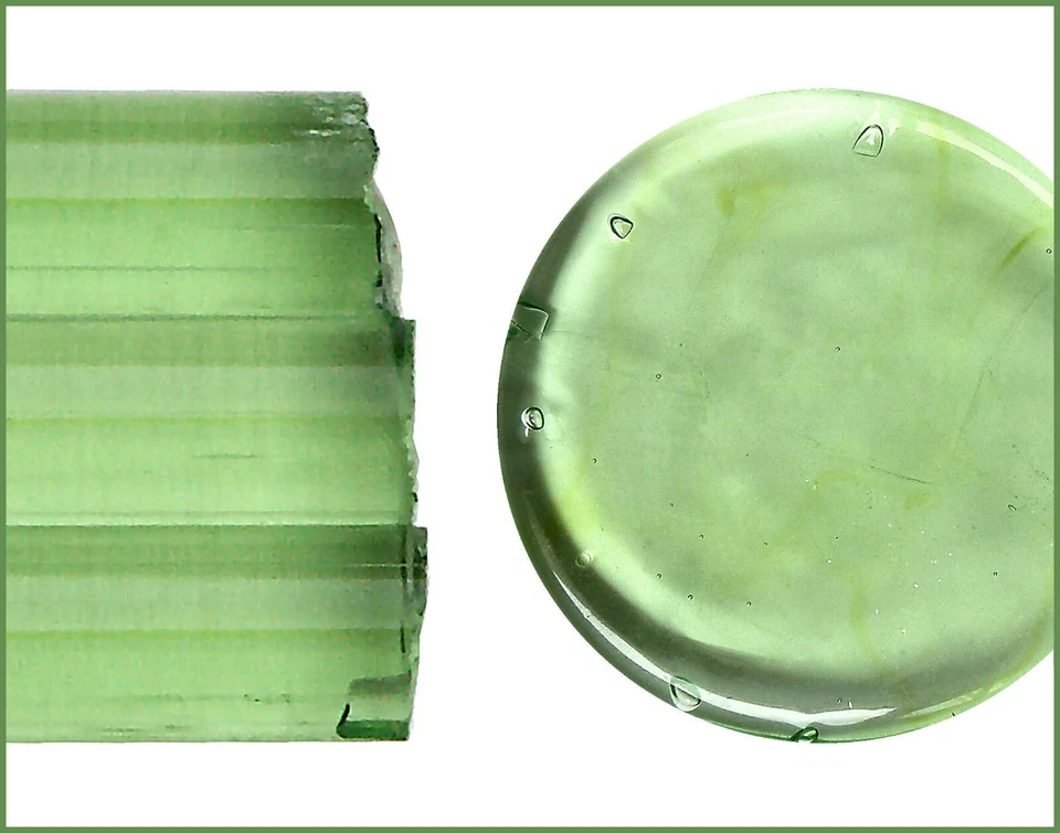 Hellstes Smaragdgrün (5/6mm) Transparente Glasstangen - Effetre T031M