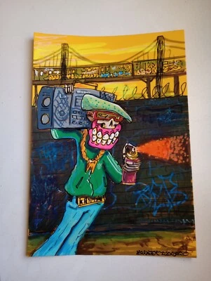 Sweet Toof Original Painting Street Art Graffiti - Image 1 of 3