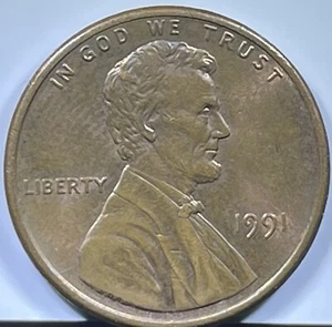 1991 Lincoln Penny DDR ERROR- WDDR-008 - Picture 1 of 15