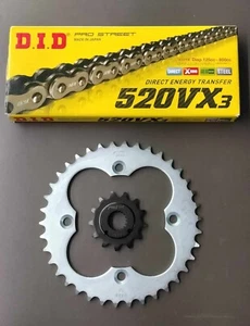 Honda TRX450R/ER 06-14 Sunstar Sprocket Set & DID 520 VX3 X-Ring Chain - Picture 1 of 2