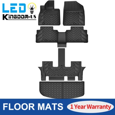 3D Floor Mats & Trunk Cargo Liner for 2020 - 2025 Kia Telluride All Weather TPE - Image 1 of 4