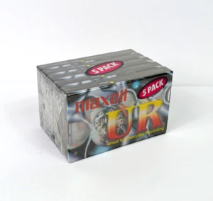 5er Pack Maxell UR audio Kassette 90 Minuten Cassette Tonträger aufnehmen 8672 - Bild 1 von 4