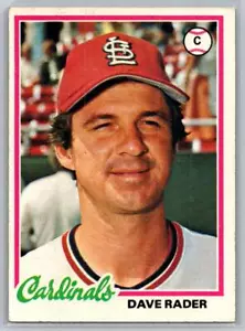 1978 Topps Baseball #563 Dave Rader - PR - St. Louis Cardinals - Picture 1 of 2