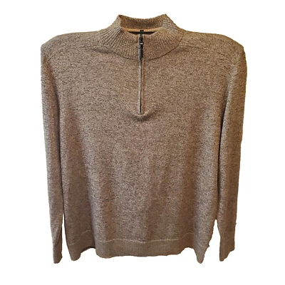 Pulôver SmartWool 30% lã merino masculino tamanho XXL marrom escuro camada base quarto de zíper - Imagem 1 de 4