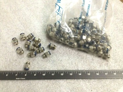 1 Lot of 90 Pieces - Push to Connect 5/16" OD Tube x 1/4" NPS w/O-Ring - Image 1 of 4