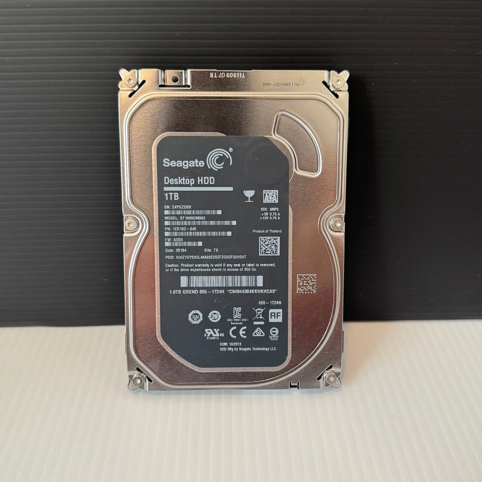 Seagate 1TB HDD 3.5" ST1000DM003 - Apple iMac 27" A1419 2019 - Image 1 of 1