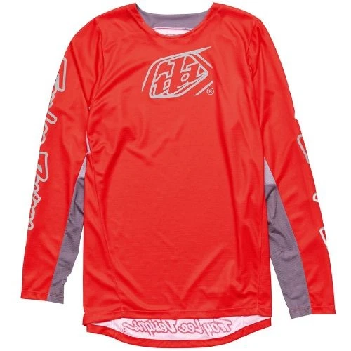 Troy Lee Designs 男式 GP Pro Icon 球衣-红色/灰色-大号 — 第 1/1 张图片
