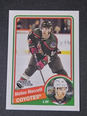 23-24 Topps Matias Maccelli 85-86 Retro Rookie Sticker 🚨🚨🚨 Utah HC  - Image 1 of 2