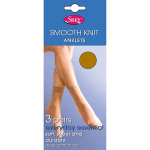 Silky - Calcetines cortos suaves para mujer (3 pares) - Imagen 1 de 3