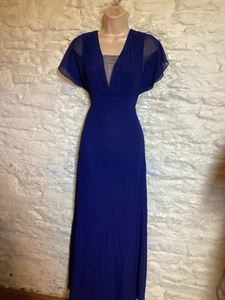BNWOT Navy Bridesmaid Party Prom Evening Maxi Dress BallGown size 8 - Picture 1 of 9