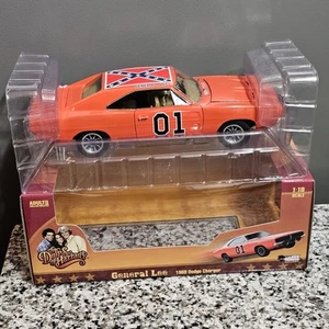AUTOWORLD SILVER SCREEN 1969 DODGE CHARGER DUKES OF HAZZARD 1:18 GENERAL LEE - Picture 1 of 19