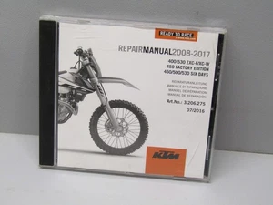 KTM 400-530 XC-W EXC 450 FE 450 500 530 2008-2017 seis días OEM manual de reparación DVD - Imagen 1 de 2