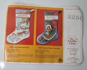 Vintage Victorian Fantasy Stocking Kit New Open Package Incomplete As Is 1983 US - Picture 1 of 13