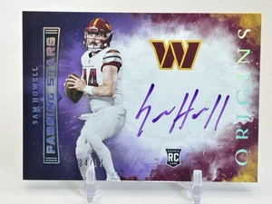 2022 Panini Origins Passing Stars Sam Howell RC su Card Auto Commanders - Foto 1 di 2