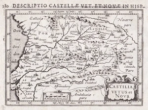 Mapa Grabado De Castilla España - Picture 1 of 1