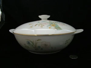 ROYAL DOULTON FLIRTATION ROUND COVERED SERVING BOWL WITH LID  H 5043 - Picture 1 of 4