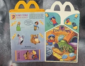 Vintage 1986 McDonalds Happy Meal Box An American Tale Fievel - Picture 1 of 3
