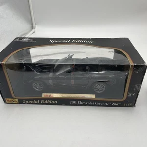 Chevrolet Corvette Z06 2001 escala 1:18 Maisto negro edición especial fundido a presión - Imagen 1 de 10