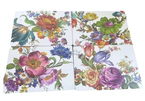 MacKenzie Childs NO. Juego de cuatro manteles con corcho Flower Market 32612 - Imagen 1 de 10