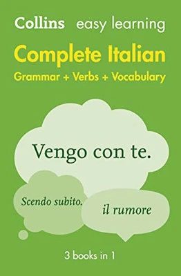 Easy Learning Complete Italian Grammar, Ver... by Collins Dictionaries Paperback - Image 1 of 2