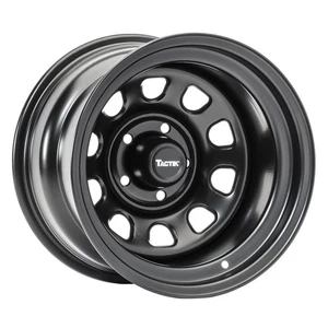 D Window Classic 15 Inch Solid Steel Wheel, Black - 15x10, 5x4.5 Bolt Pattern... - Picture 1 of 6