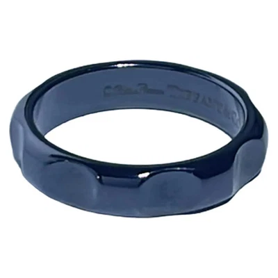 正品 TIFFANY&Co. Paloma Picasso Groove - 黑色钛戒指 #5 — 第 1/4 张图片