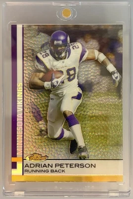 2009 Topps Finest - Adrian Peterson #25 Refractor - Image 1 of 2