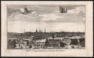 Berlin Panorama Gesamtansicht Ansicht Kupferstich engraving Schleuen 1755 - Picture 1 of 1