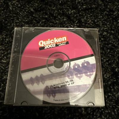 Quicken 2002 New User Edition PC CD-ROM DISC ONLY - Image 1 of 2
