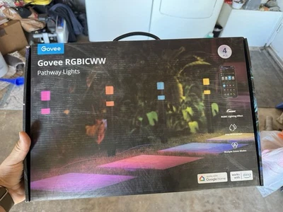 NEW! Govee Smart LED 4 Pathway Lights IP65 Waterproof RGBIC - Image 1 of 2