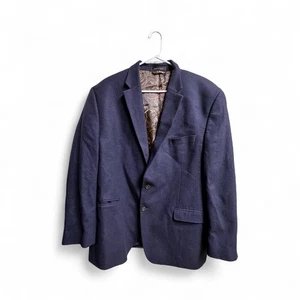 Lauren Ralph Lauren Blazer Men’s 48R Navy Wool Cashmere Sport Coat Jacket - Picture 1 of 5