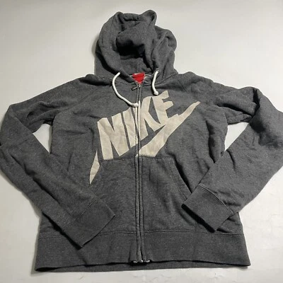 Sudadera con capucha para mujer Nike Sportswear Rally cremallera completa 545653 gris talla S etiqueta roja DEFECTUOSA Foto 1 de 4