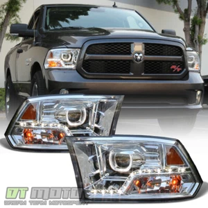[Mono-Eye] 2009-2018 Dodge Ram 1500 2500 3500 LED DRL Halo Projector Headlights - Picture 1 of 12