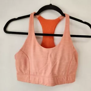 Sujetador deportivo Outdoor Voices coral naranja ropa deportiva ejercicio acolchado para mujer S - Imagen 1 de 6