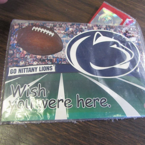 PENN STATE NITTANY LIONS - WISH YOU WERE HERE -  POSTCARD MAGNET - MINT UNOPENED Cover