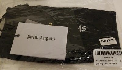 Palm Angels Black White Cloth Face Mask Full Head Straps Nwt Great Gift   - Image 1 of 4