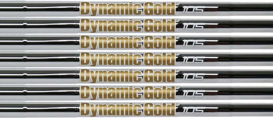 True Temper Dynamic Gold 105 S300(硬硬度)轴4-PW 0.355锥形 — 第 1/1 张图片