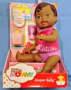 Mattel Fisher Price Little Mommy Diaper Duty 12.5" Baby doll 2012 in pkg - Picture 1 of 10