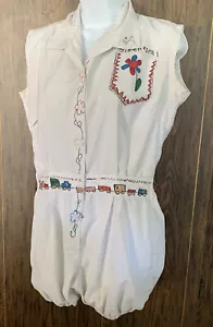 Mono de Colección Niñas Años 50 Blanco PE Gimnasio Hecho por Moore Talla 12 - Imagen 1 de 18
