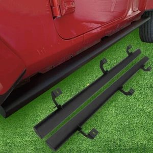 2Pcs Side Step Fits for Jeep Wrangler JL 4 Door 2018-2024 Running Board Nerf Bar - Picture 1 of 7