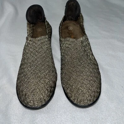 Zapatos de salón de cuña Bernie Mev para mujer tejido dorado talla EU 38, US 7 Foto 1 de 4