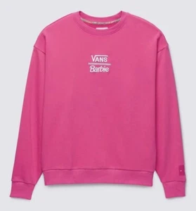 VANS X BARBIE RENE OVERSIZED LONG SLEEVE CREW SWEATSHIRT NEW WITH TAG (X-Small) - Picture 1 of 2