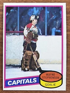 1980-81 Topps - zerkratzt #121 Wayne Stephenson Goalie Washington Capitals; Neuwertig + - Bild 1 von 2