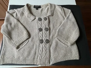 Gr. 14 St. John Couture Strickjacke Zweireiher Strick Jacke Strass Knopf - Bild 1 von 13