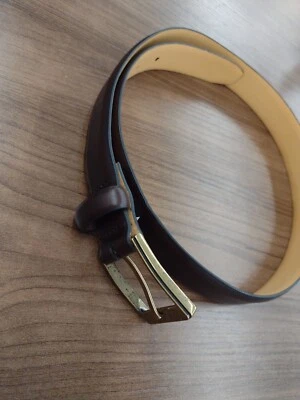 Lands End Brown Feather Edge Belt Size 30 - Image 1 of 4