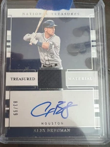 Alex Bregman 2020 National Treasures Material GU Jersey Patch Auto 83/99 - Bild 1 von 2