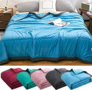 Cooling Blanket for Summer, Lightweight Ice Blanket Cooler Quilt for Hot Sleeper - Picture 1 of 22