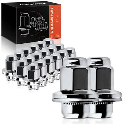 20x porca de roda cromada M14-1.5 para Toyota Land Cruiser Sequoia Lexus 1998-2021 - Imagem 1 de 4