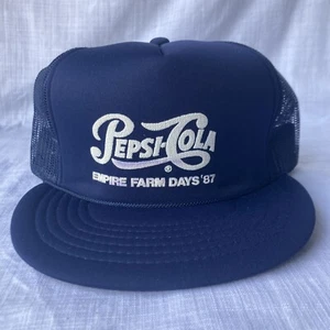 Vintage Pepsi Trucker Hat Never Worn Brand New Empire Farm Days Seneca Falls 87 - Bild 1 von 12